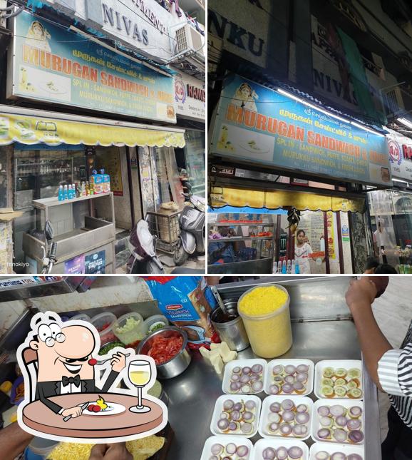 Food at Murugan Sandwich