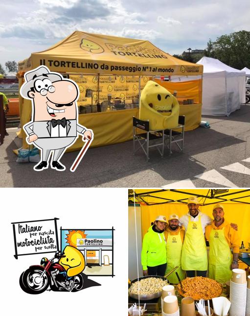 La immagine di esterno e cibo da Paolino Tortellino