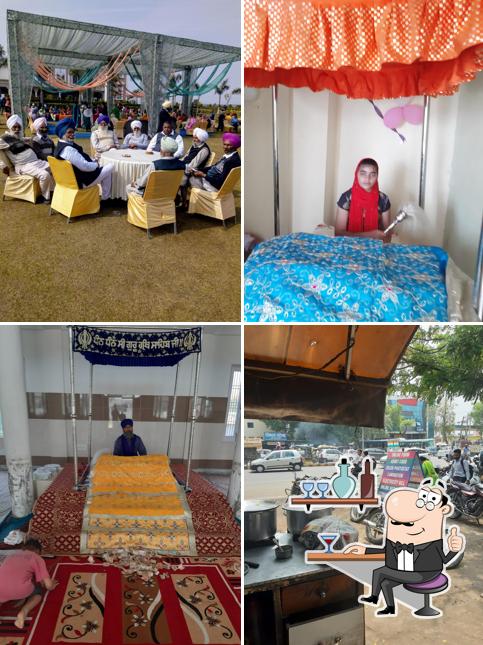 The interior of Sunil Vaishno Dhaba