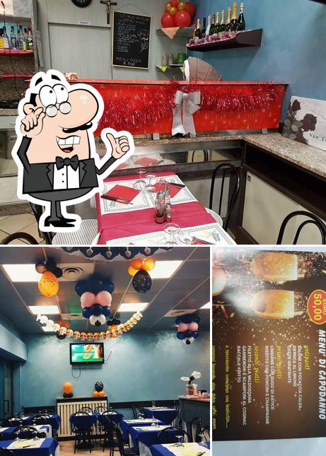Dai un’occhiata alla immagine che raffigura la interni e cibo di Pizzeria Bella Napoli