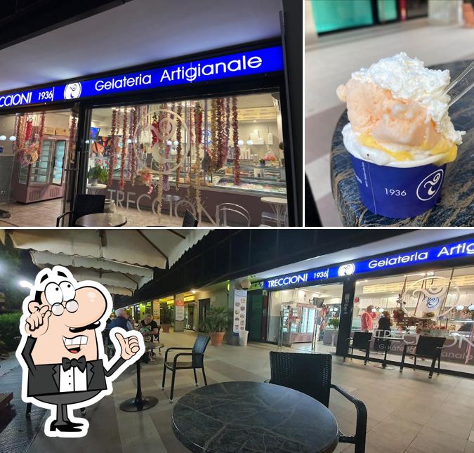 La interni e cibo del ristorante
