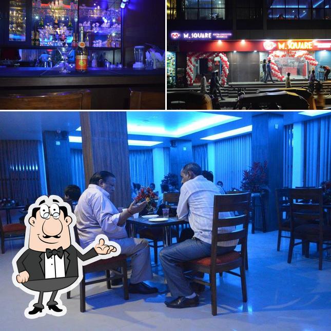 The restaurant's interior and bar counter