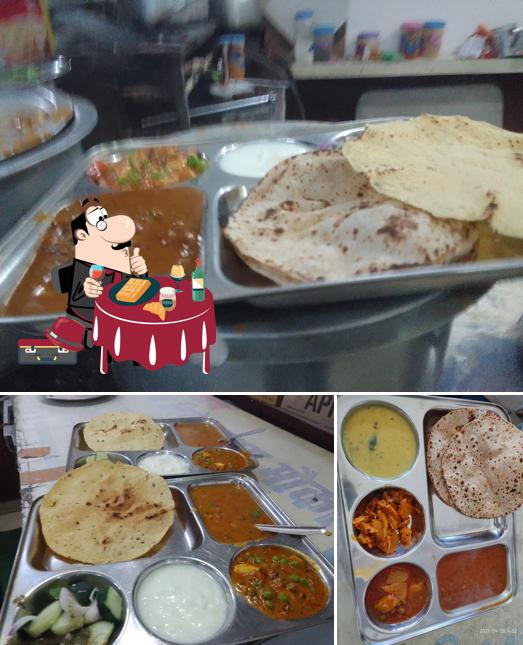 Lakshmi bhojnalaya offers a selection of sweet dishes