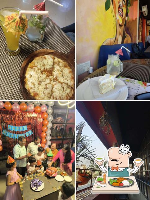 This is the picture showing food and interior at The Capetown Cafe