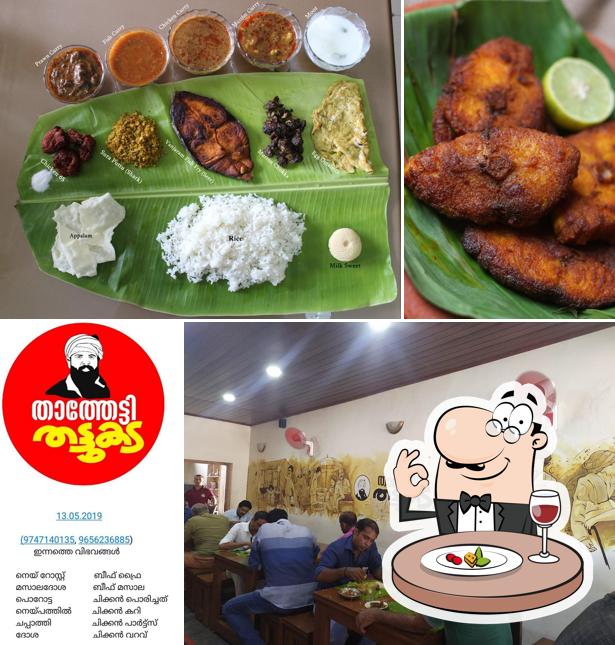 Food at Thathetti thattukada( തട്ടുകട )