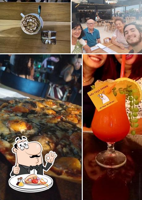 Consiga pizza no Grand Café