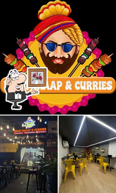 Delhi Chaap & Curries is distinguished by interior and food
