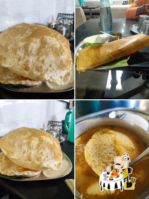 Chole bhature at Sri Srinivasa Tiffin Center