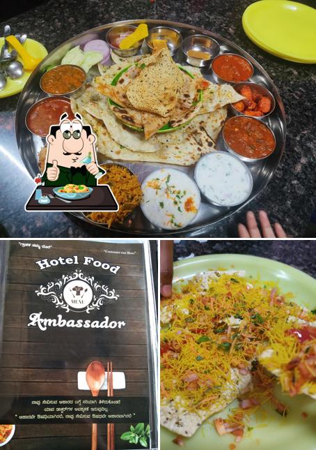 Meals at hotel food ambassador