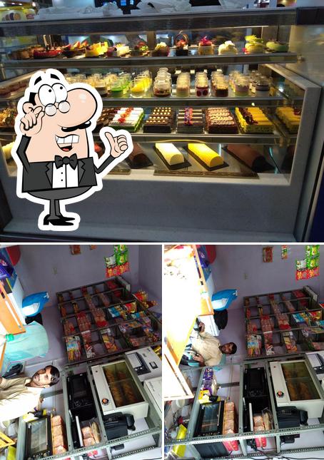 The photo of Shri Krishna Baker's Lalsot’s interior and food