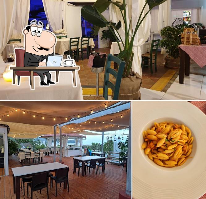 Gli interni di Basaùra Beach Restaurant & Club