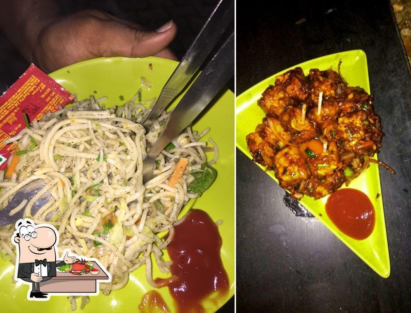 Pick various seafood items served at Chinese Square