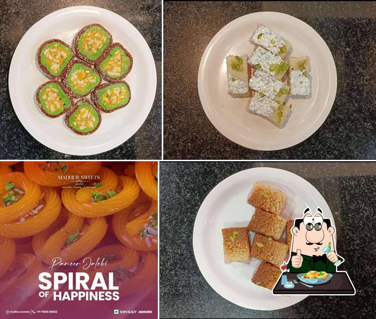 Food at Madhur Sweets