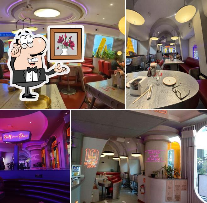 The interior of Aerocity SOCIAL