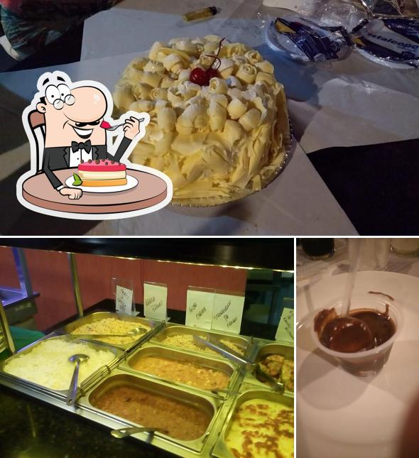 Speed Bar e Espetaria serve uma variedade de sobremesas