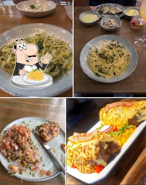 Espaguete carbonara em Fornelli Rotisserie