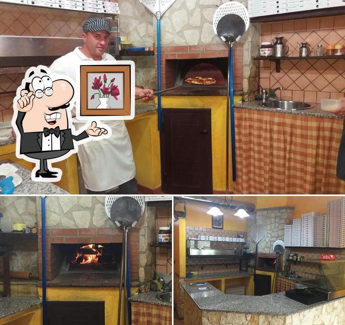 Gli interni di Pizzeria La Carrettiera