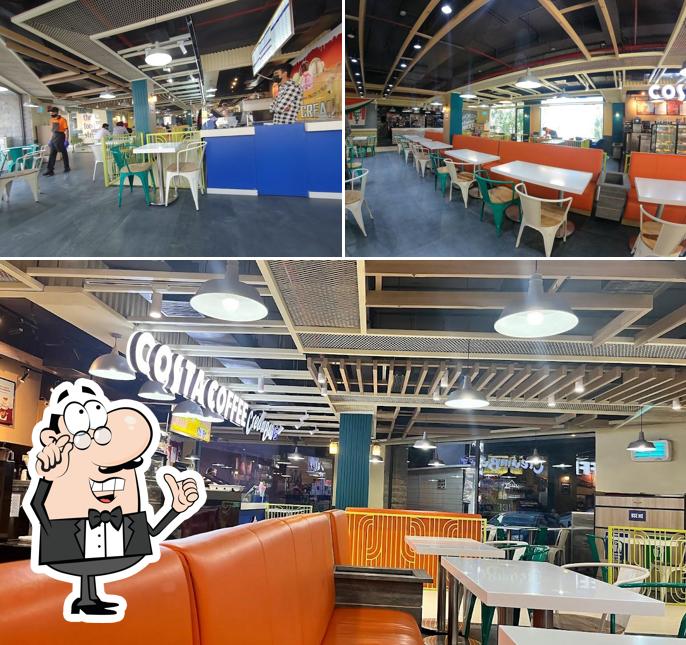 The interior of COSTA COFFEE