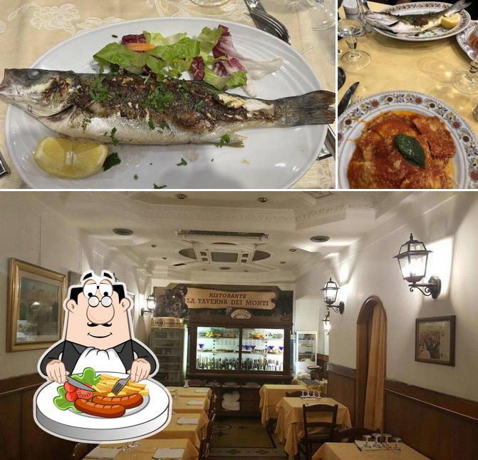 La immagine di cibo e vino da La Taverna Dei Monti