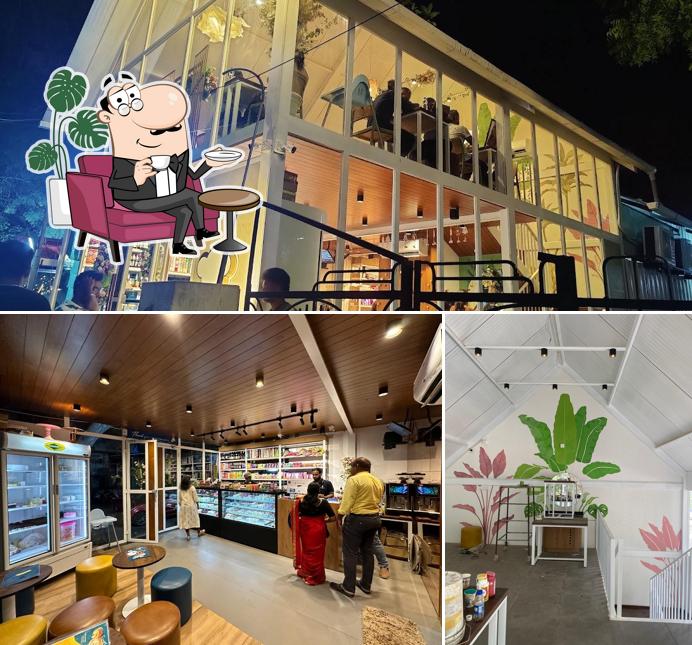 Take a seat at one of the tables at Parashy Cafe