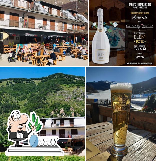 Guarda la foto che presenta la esterno e bevanda di Bistrot des Neiges. La gegia