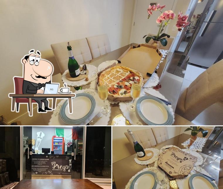 Esta é a foto ilustrando interior e bebida no PIZZERIA PREGO!