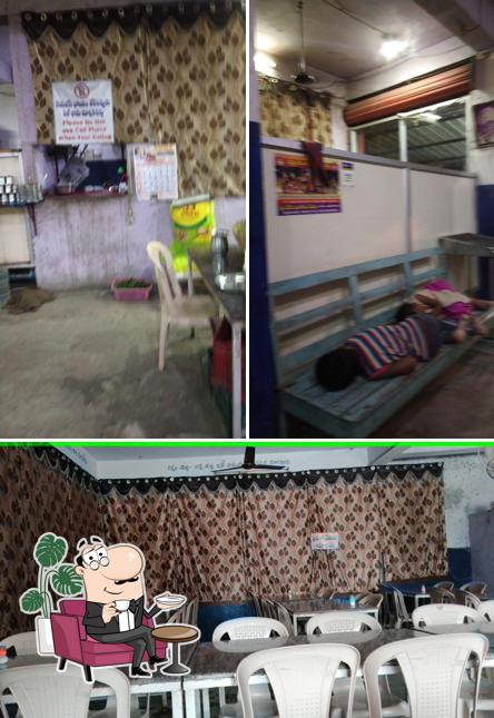 The interior of Sri Panchami Mess