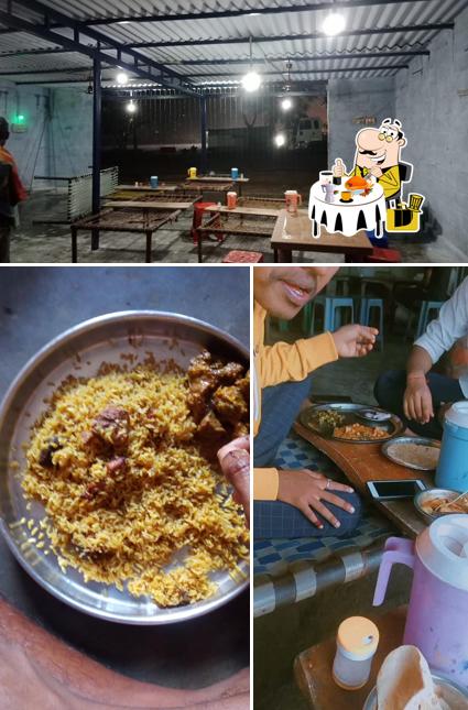 Take a look at the image depicting food and interior at Shree Salasar Balaji Shekhawati Dhaba