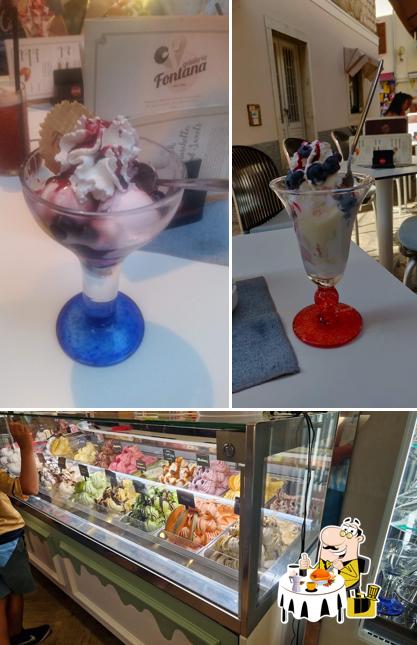 Platti al Gelateria Fontana