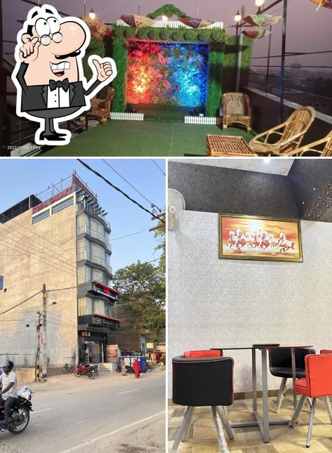 The restaurant's interior and exterior