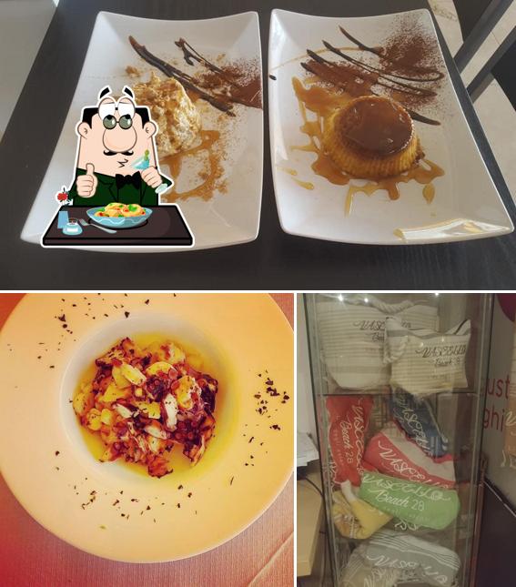 Dai un’occhiata alla immagine che mostra la cibo e interni di Bagno Vascello Beach Comacchio