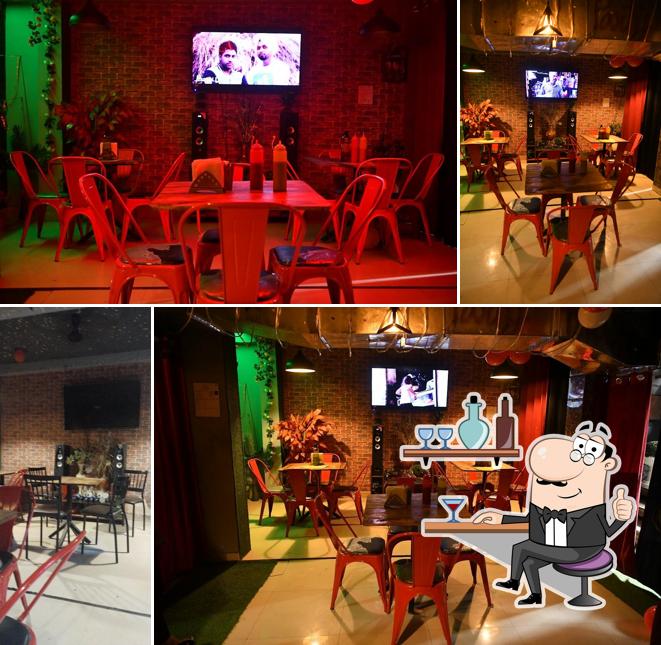 The interior of The Dark Restaurant