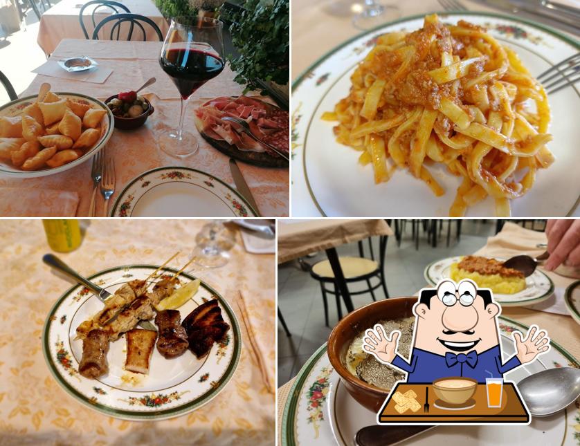 Cibo al Vecchia Trattoria Romani