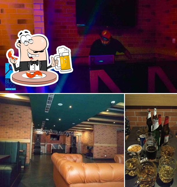 Enjoy a pint of light or dark beer