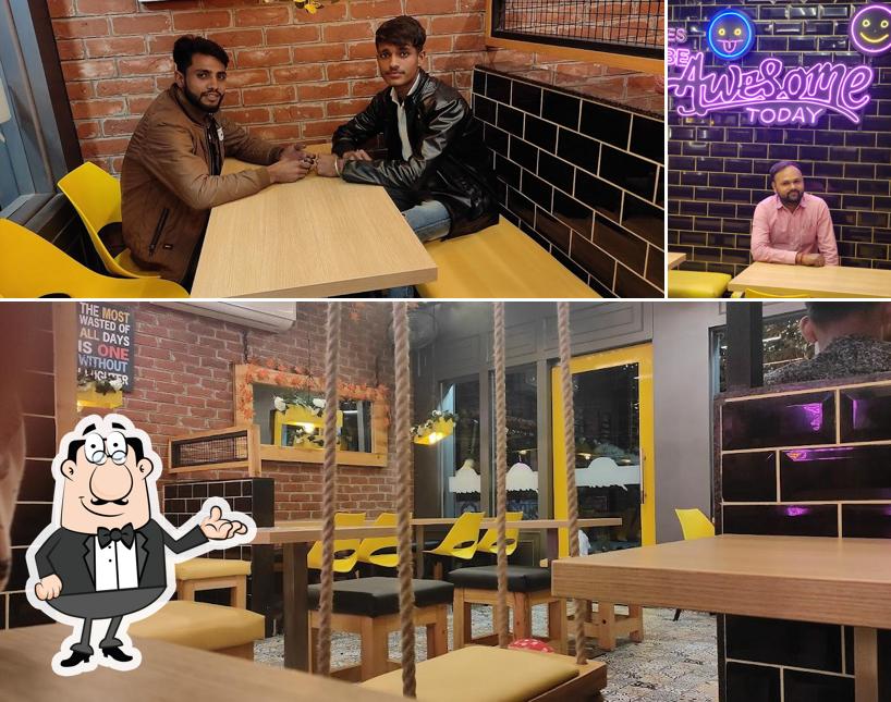 The interior of Biggies Pizza