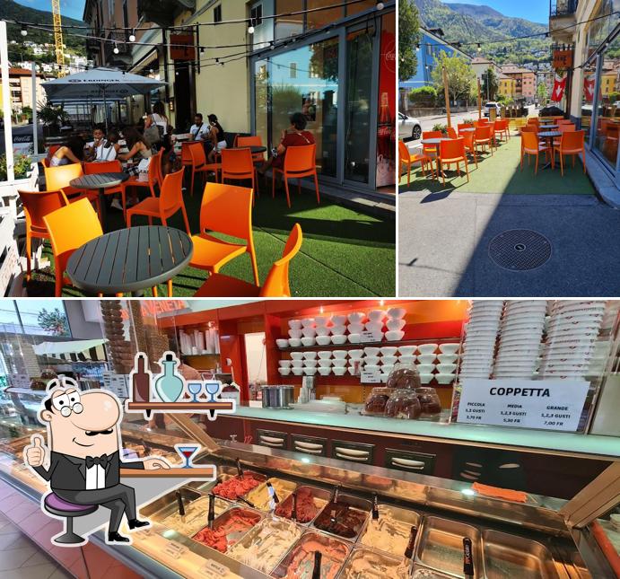 Gli interni di Gelateria Veneta Bellinzona