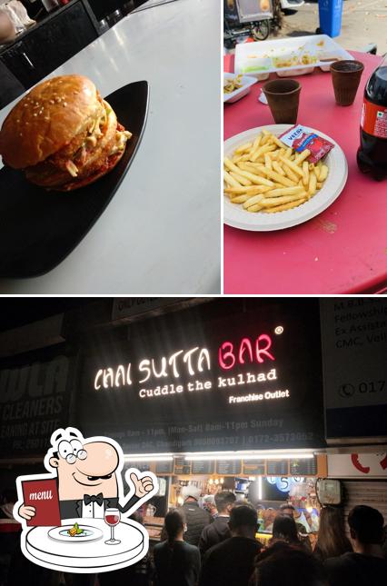 This is the photo displaying food and interior at Chai sutta bar Chandigarh sec 34c