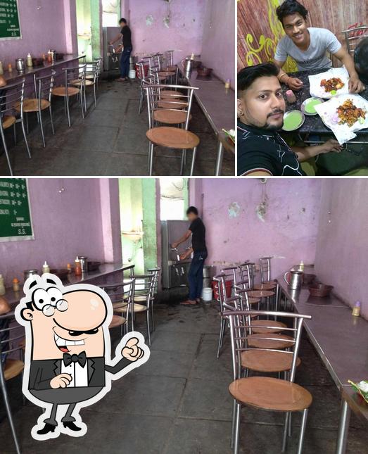 The interior of The Lazzat Nonveg Corner