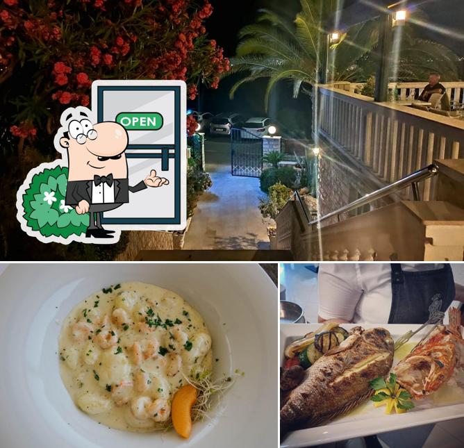 Puoi goderti l'aria fresca da seduto all'esterno di Restaurant Vila Tina