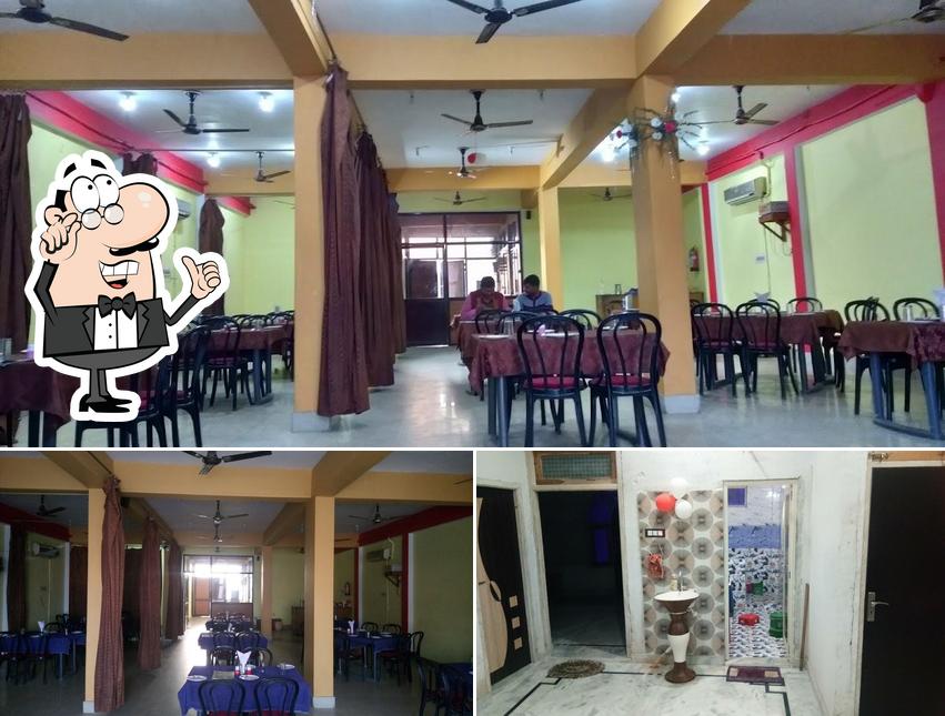 The interior of Vishal Palace Hotel Unnao