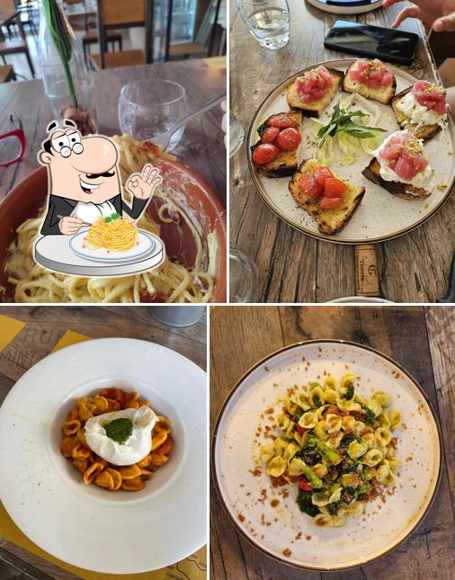 Spaghetti alla carbonara al Mavì Bistrot