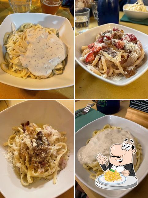 Spaghetti alla carbonara al Osteria La Sol Fa