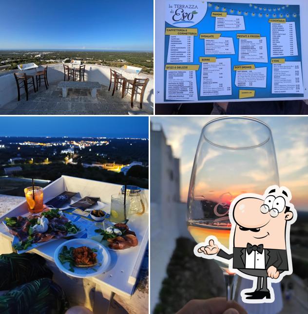 Gli interni di La Terrazza di Evò