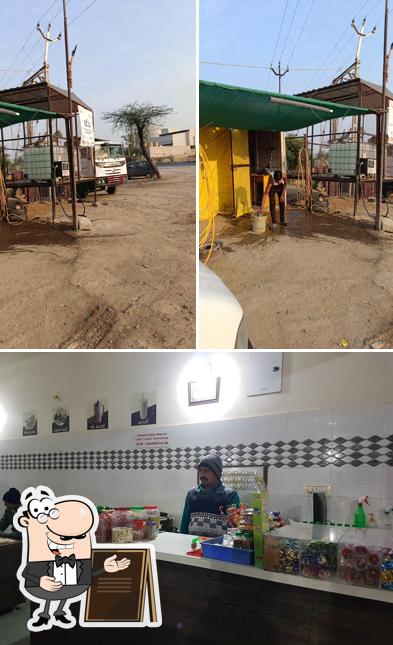 This is the picture depicting exterior and interior at Hotel Ashish