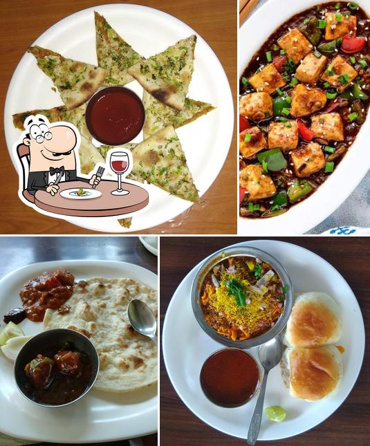 Meals at Manas Veg Restaurant