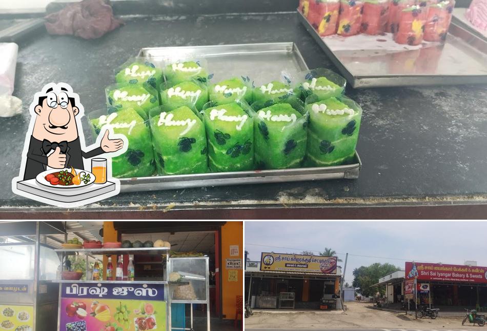 This is the image displaying food and exterior at Sai Iyangar Bakery & Sweets