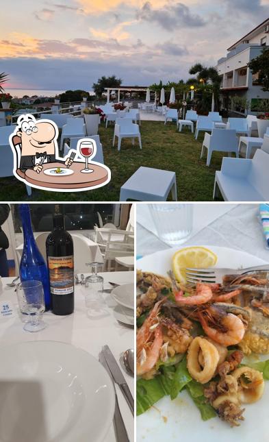 Cibo al Hotel Cristina con piscina