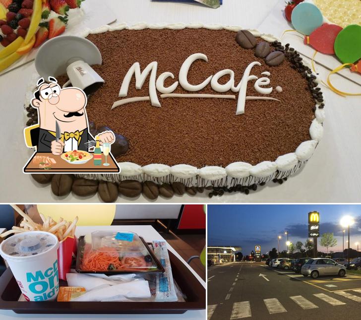 La immagine di cibo e esterno da McDonald's Arcore Drive