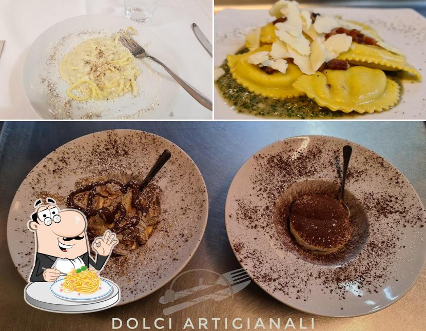 Spaghetti alla carbonara al La Vecchia Locanda Frascati