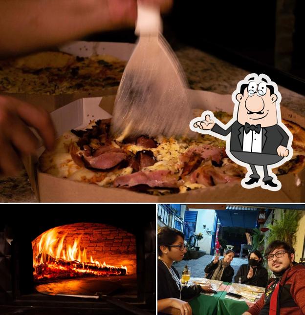O interior do Fabbrica Pizzaria